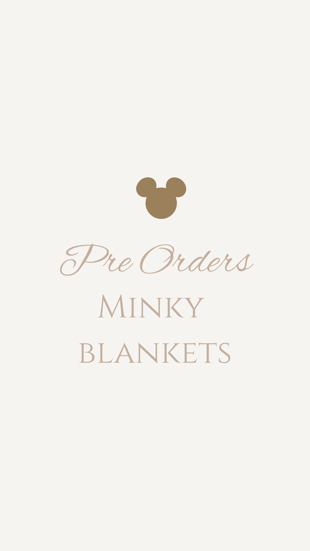 Minky Blanket Pre Order