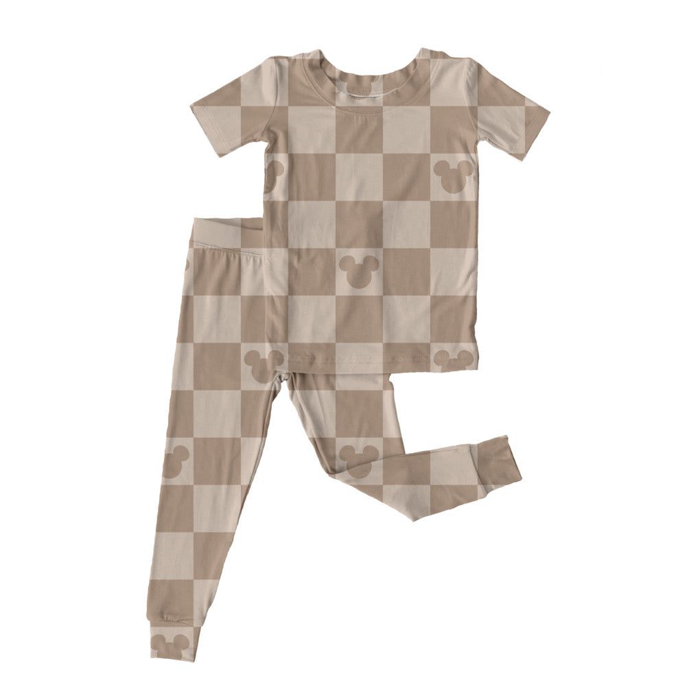 Checkered Bamboo Pjs (Read Description)