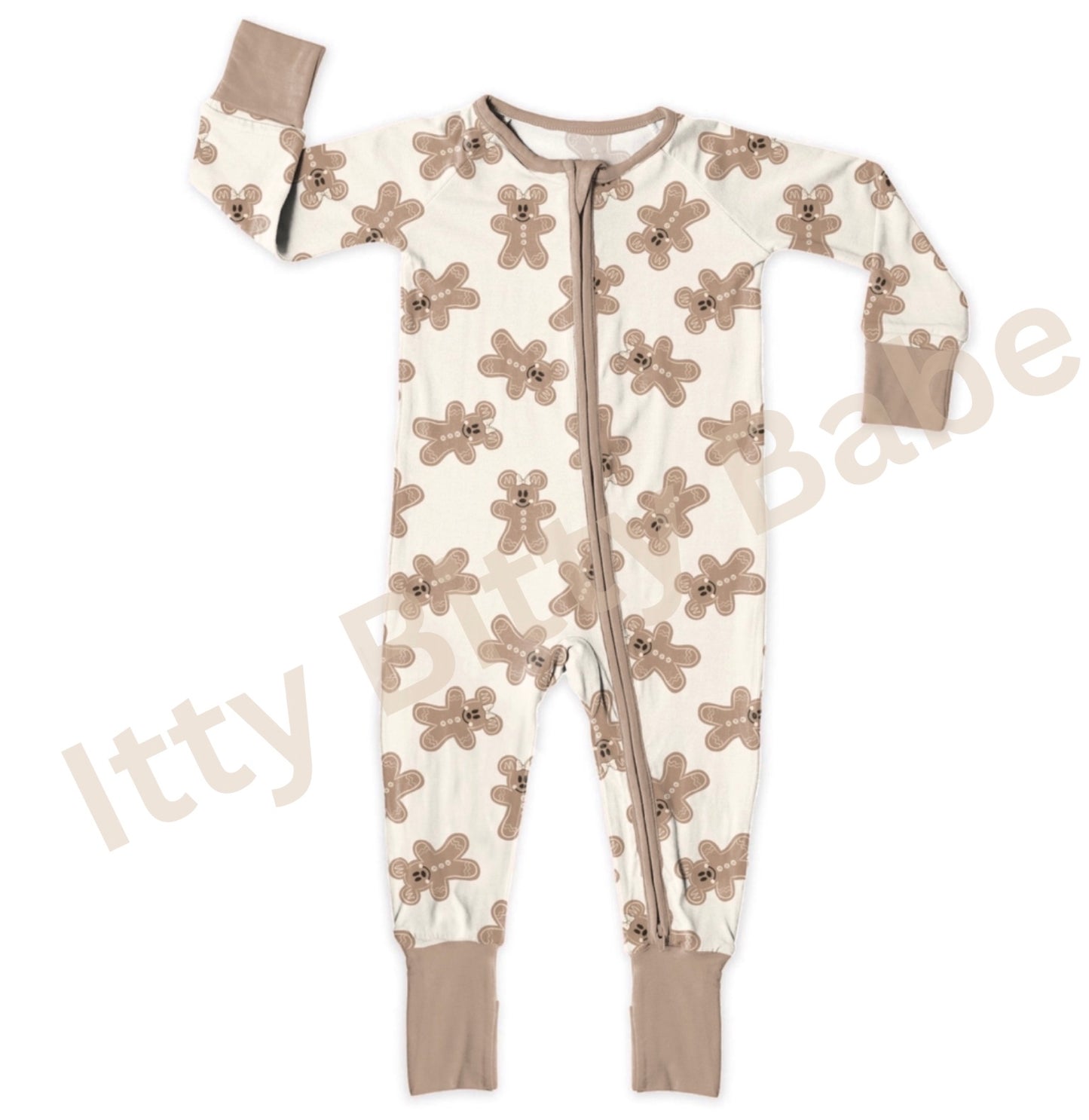 Gingerbread Bamboo Romper