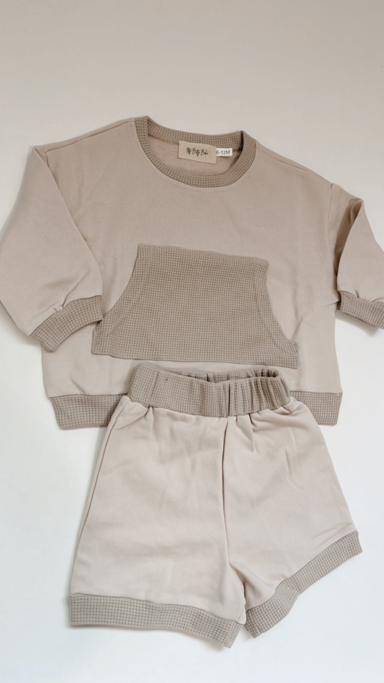 Gray Sweater Short Set