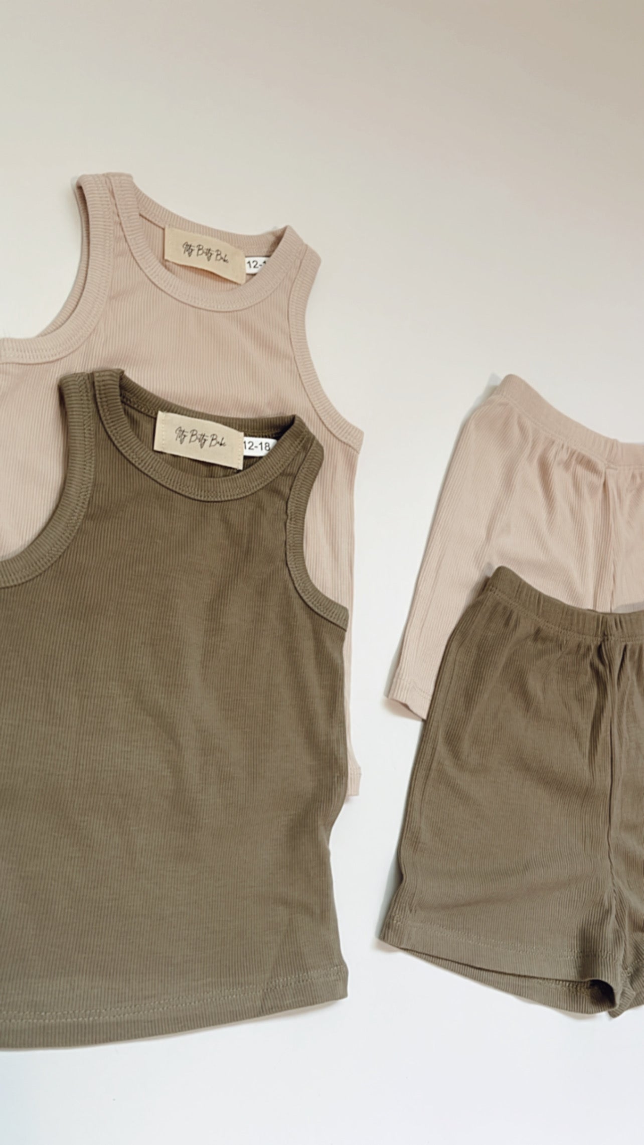 Soft Ribbed Tank Sets