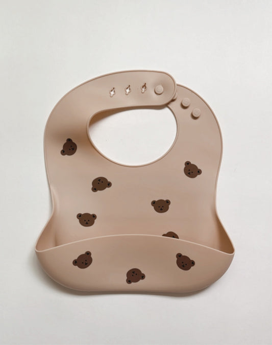 Tiny Bears Baby Silicone Bib